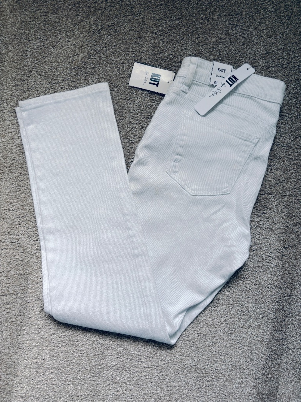 (NWT) Kut FromThe Kloth Women's Jeans Mid Rise Boyfriend, Optic White, Size 6